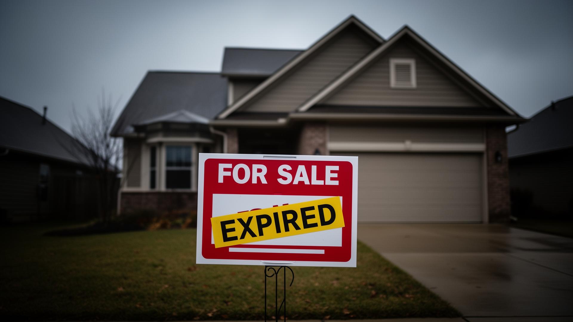 Expired listing for sale sign