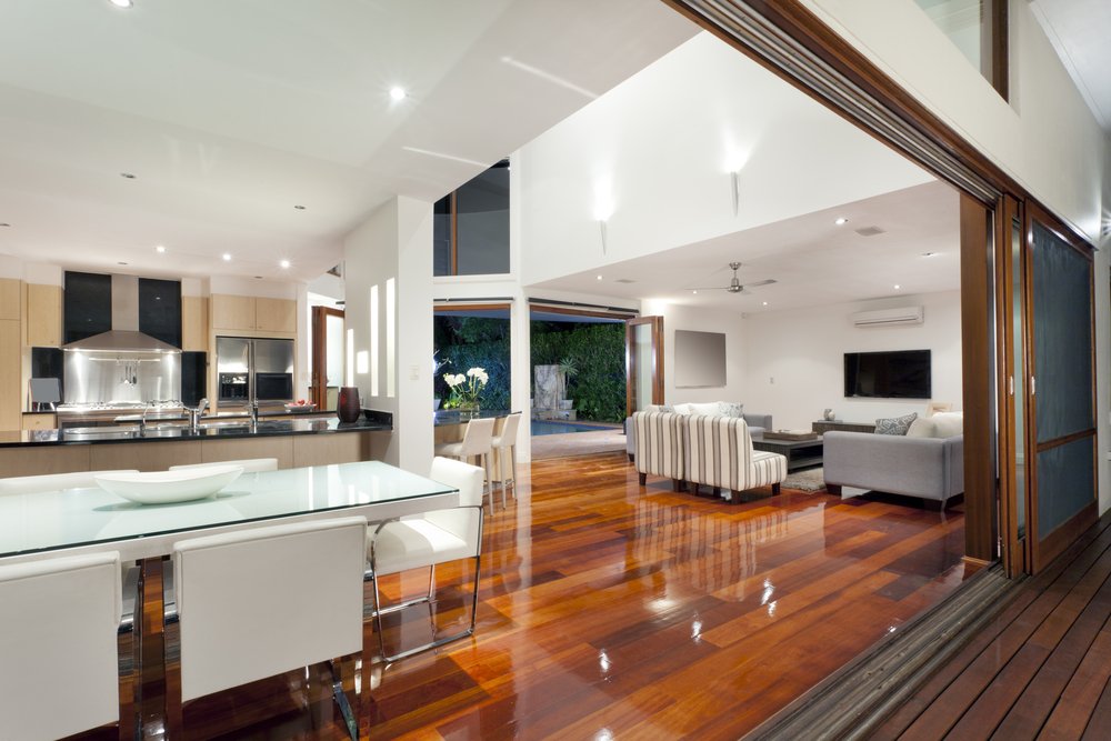Modern new construction home interior