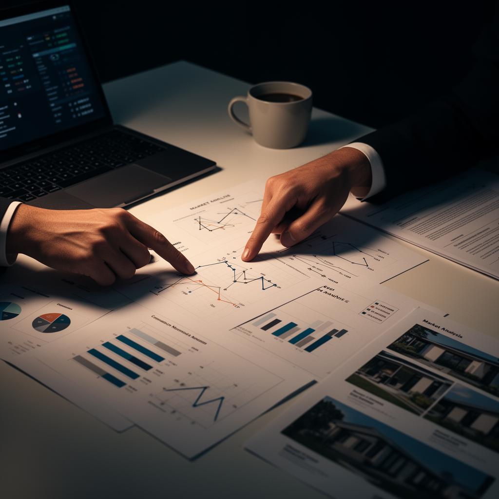 Market analysis data charts